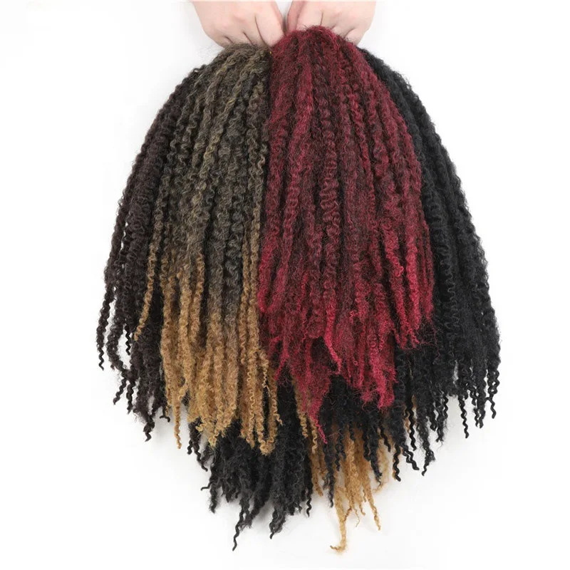 European and American caterpillar with dirty braids marley braids African wig synthetic hair high-temperature silk