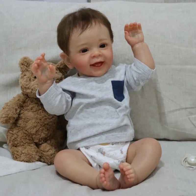 

55cm Reborn Doll Vinyl Full Adhesive Imitation Baby Boy Newborn