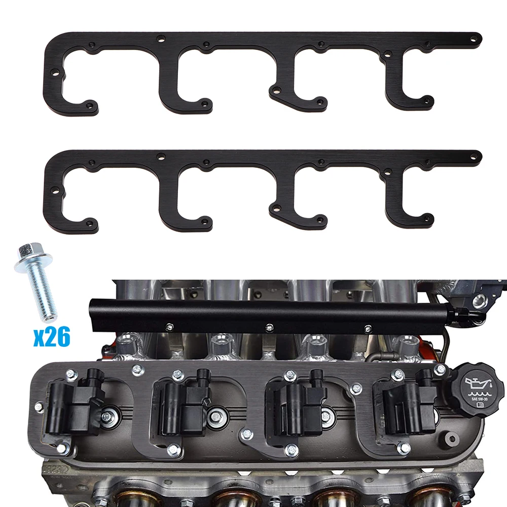 Ignition Spark Plug Pipe Ignition Spark Plug Coil Bracket For LS D581 Engine Coil Swap Heat Sink Pack for LS1 D580 12558693