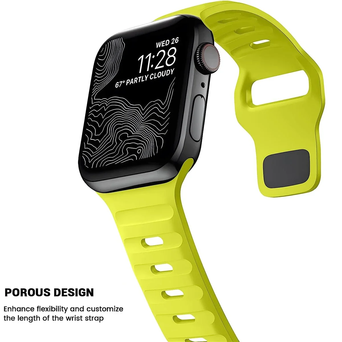 Strap Apple Watch Band 44mm 45mm 49mm 41mm 40mm 42mm 38mm Soft Silicone Sport Bracelet Iwatch Serise 8 7 SE 6 5 9 Ultra 49mm watch strap