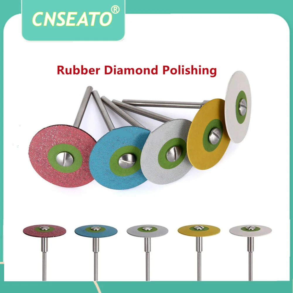 1Pc Dental Rubber Diamond Polisher Grinding Polishing Wheel Disc For