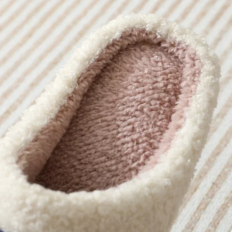 Ghost Face Blue Evil Eye Fuzzy Slippers - Plush Winter Warm Indoor Non-Slip Shoes