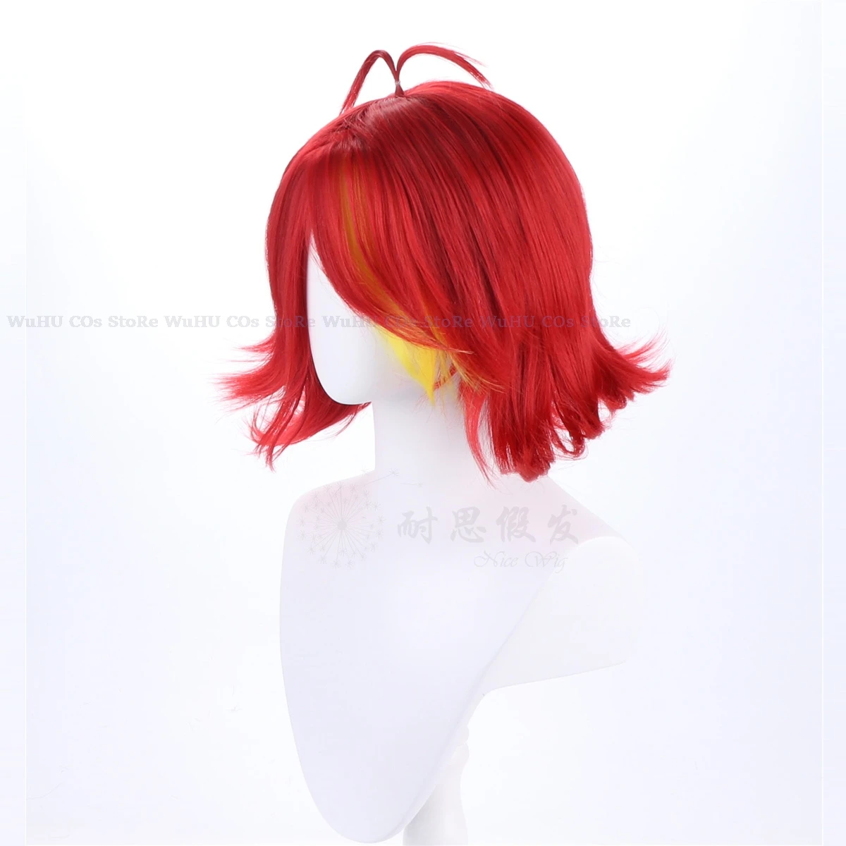 Hazbin Cos Niffty Wig Anime Hotel Cosplay Wigs Short Red Curly Heat Synthetic Hair Women Halloween Costume Party Role Play 13