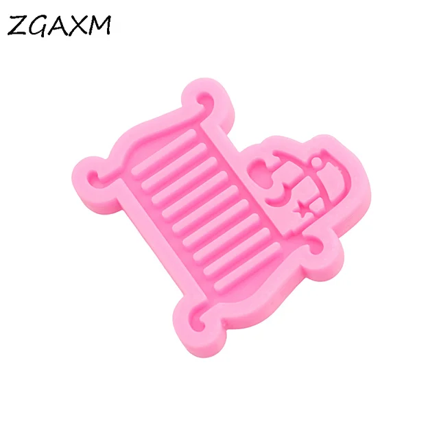 LM 518-Baby Room Bed cabinet Decorative Mold DIY earrings Polymer Clay Resin Silicone Mold Shiny Baby Shaker Silicone Mold