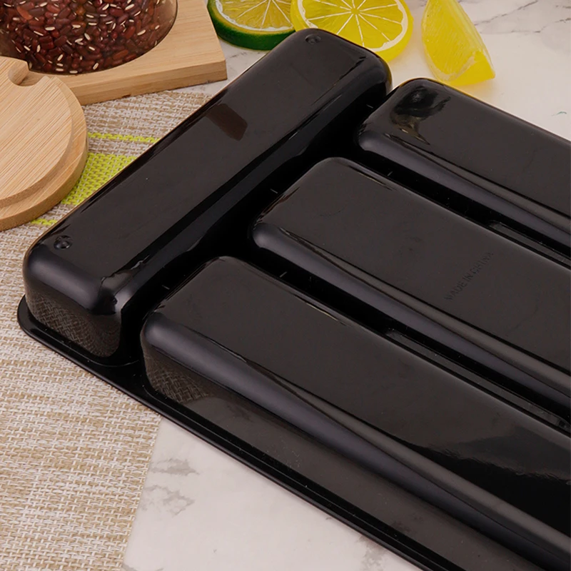 Kitchen Storage Box Cutlery Organizer Box Tableware Drawer Organizer Separation Storage Box Eco-Friendly PP Spoon Knife Cutlery Tray Holder