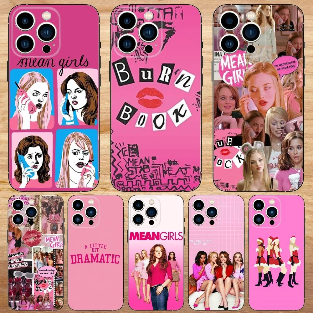 Custodia Per Telefono Mean Girls Burn Book Per Iphone15,14,13,12,11,Pro,Max,Plus,Mini,X,Xs,Xr,8,7,6,S,Plus,Se Custodia Morbida Nera