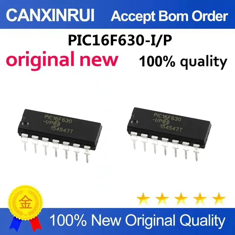 

PIC16F630 PIC16F630-I/P DIP14 package, brand-new spot goods, large quantity and good price, direct auction