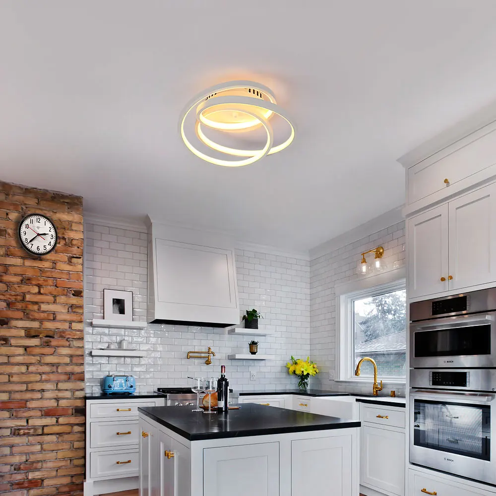 Plafonnier LED moderne 40W design fleur