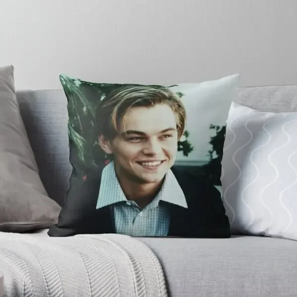 

Leo Leonardo Dicaprio Printing Throw Pillow Cover Case Home Soft Throw Comfort Bed Sofa Square Car Pillows not include One Side