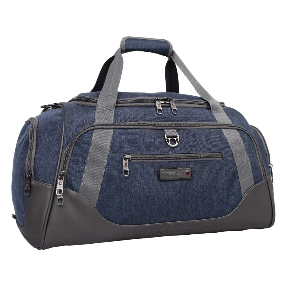 

Gym bag 24 Inch Excursion Travel Duffel Gym Bag for Men Blue/Grey Polyester Sport Bags Sports Shoes Clothing Accessories