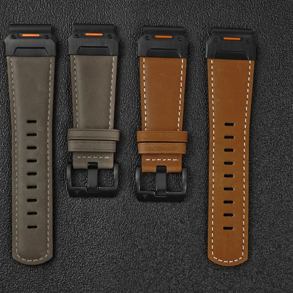 Premium Leather Watch Strap - QuickFit Design, 22 & 26mm, Elegant Bracelet Band