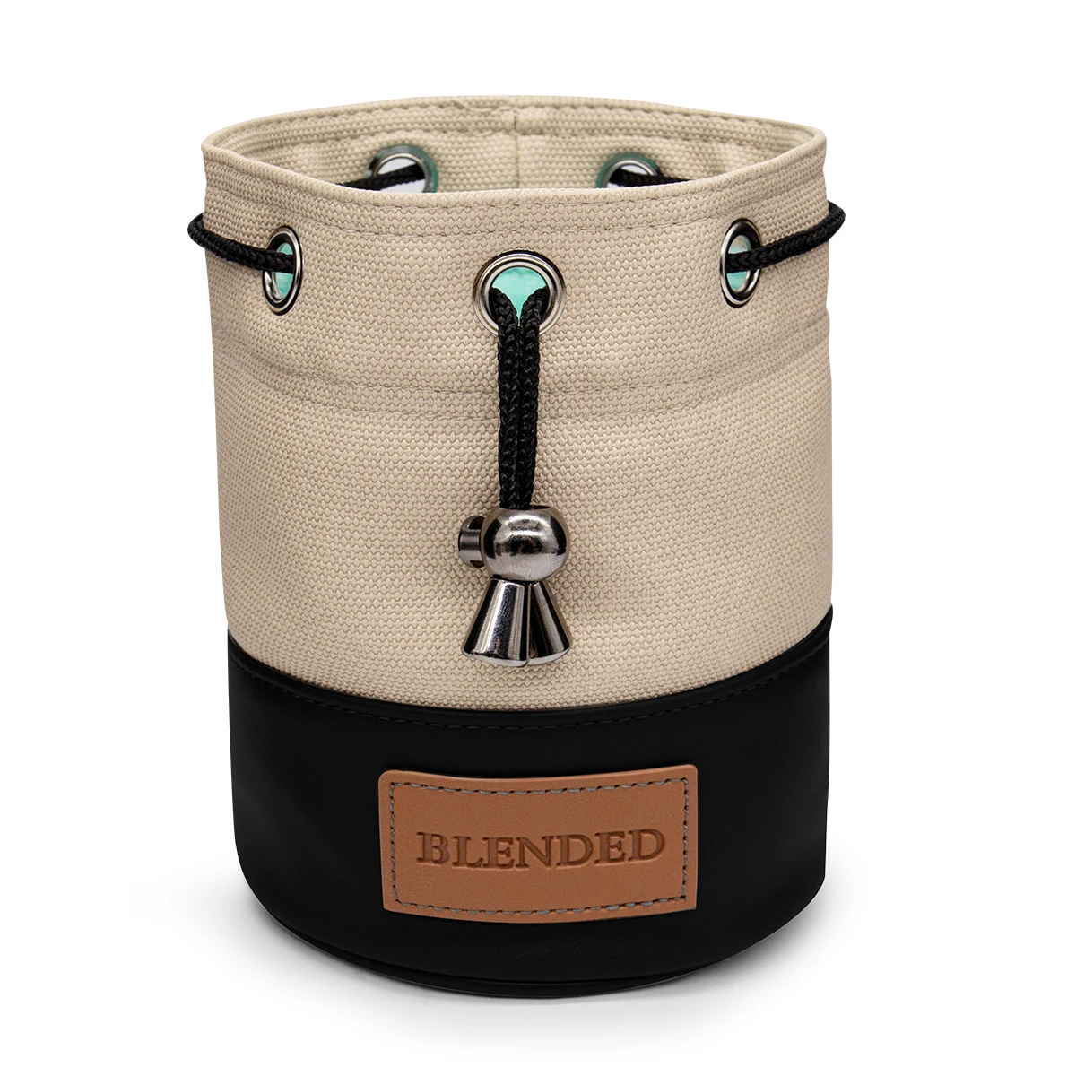 Golf Valuables Pouch Bucket Waist Design Golf Pouch Bag with Drawstrings Golf Tee Bag Pouch Leather Golf Tee Pouch Golf Ball Bag 4