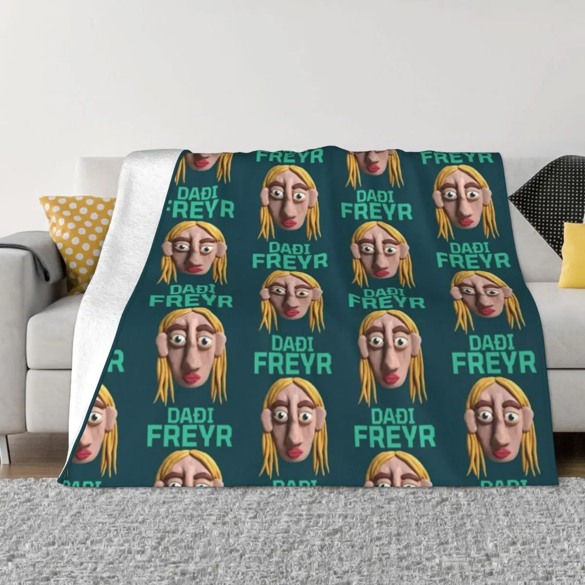 

DADI FREYR Throw Blanket valentine gift ideas sofa bed Blankets