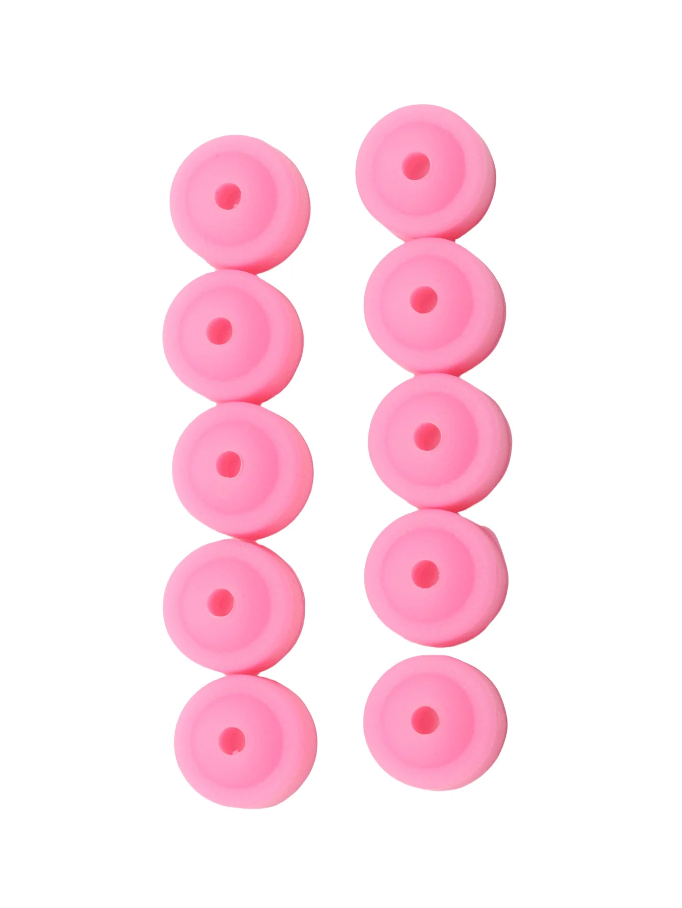 10/20/50/100/400 יחידות מכסי סיליקון ורודים להגנה מפני אבק עבור מקדחי ציפורן בגודל 2/32 אינץ' - או מונע אבק סיליקון E-file ורוד ציפורן