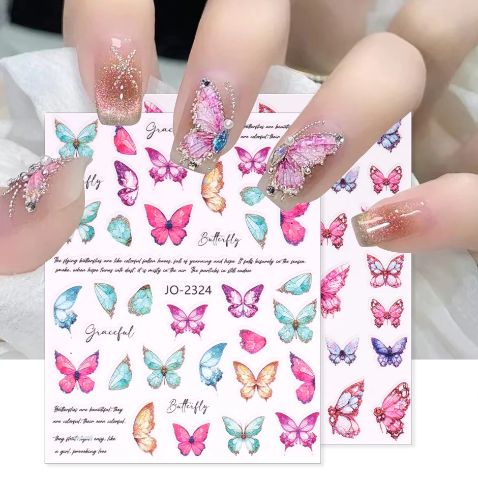 realistic-fairy-butterflies-nail-stickers-decal-holographic-dreamy