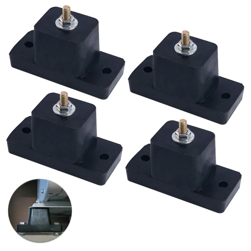 

4Pack Cushion Air Conditioner Rubber Vibration Mounting Bracket Shock Absorbing Anti-Vibration Isolator Pads Bracket