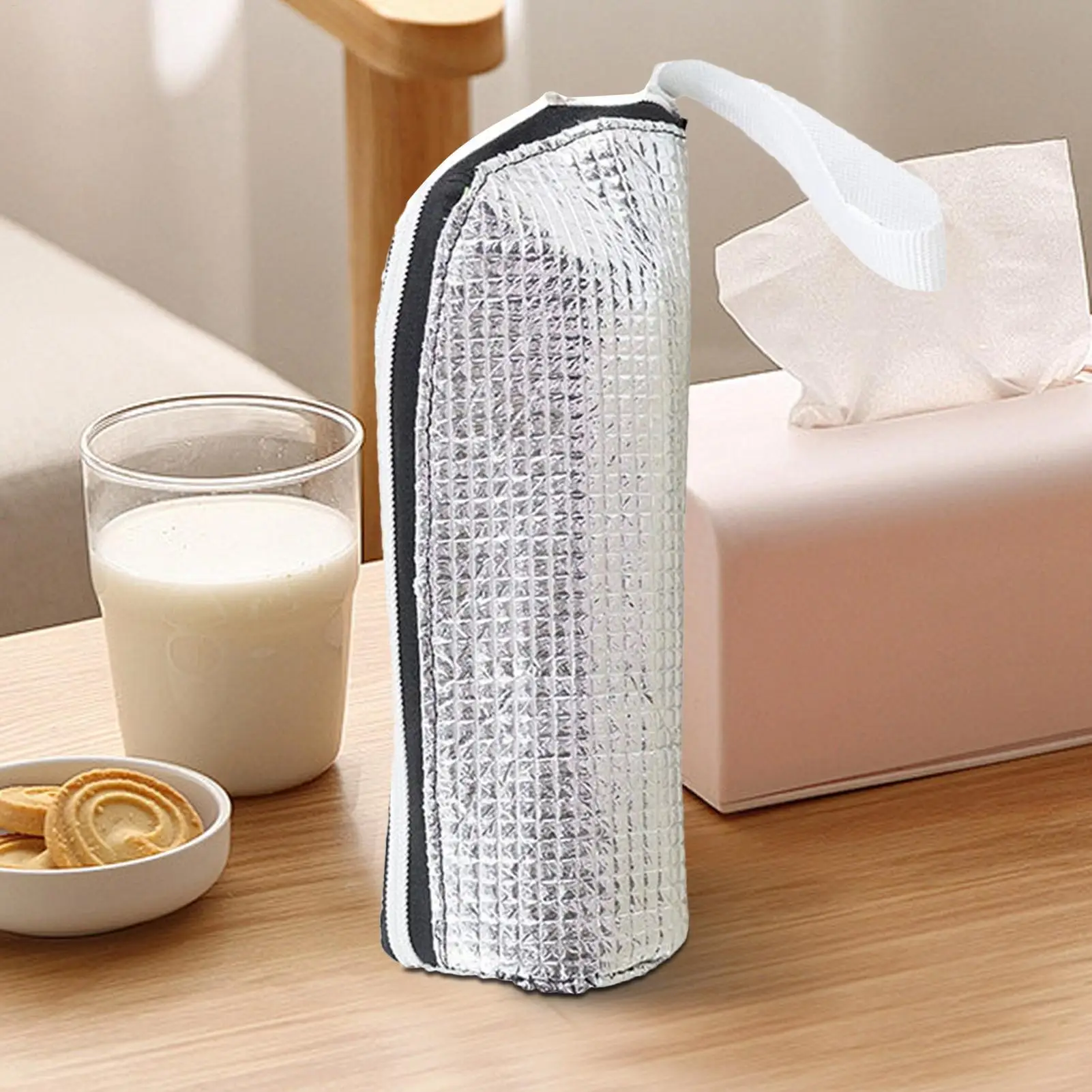 Thermal Insulated Water Bottle Carrier Pouch Bag Carrier Insulators Portable aluminum foil insulation bag for hanging water cups