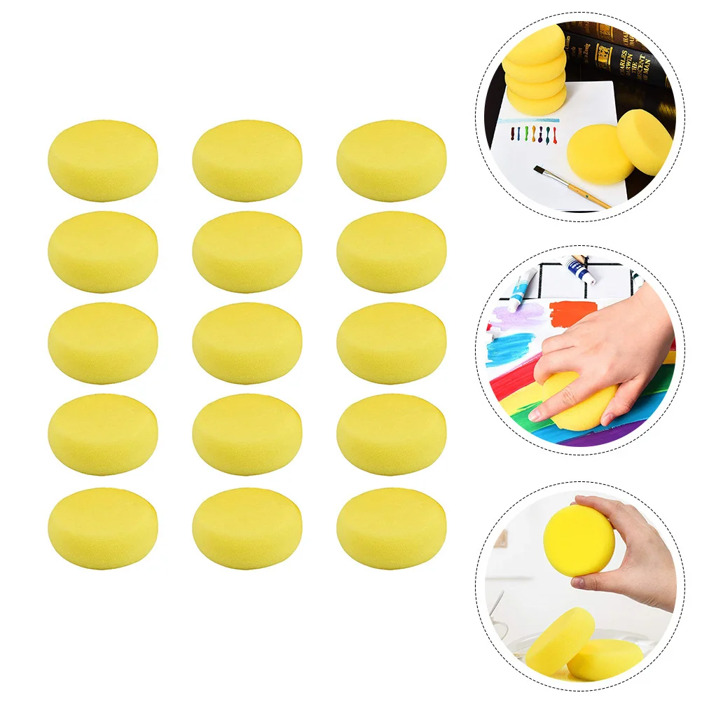 

25 Pcs Kids Painting Tool Canvas Sponges Absorbent Kindergarten Pottery Children Drawing