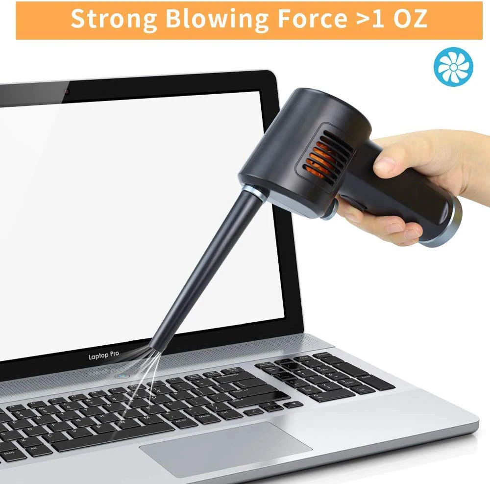 Cordless Air Duster, Electric Air Can, Replacement for Compressed Can & Spray Duster, Can of for Computer Cleaning