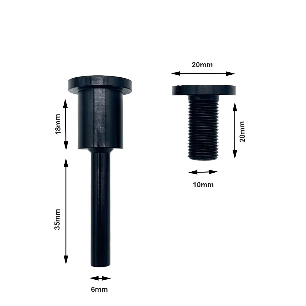 1PCS 6mm 연마 휠 맨드릴 클램프 로드 브러쉬 홀더 알루미늄 합금 그라인더 드레멜 액세서리
