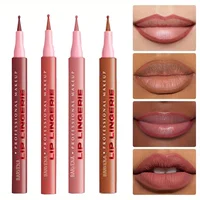 Crayon à lèvres mat, imperméable, Application lisse, résistant aux taches, hydratant, hautement pigmenté, 6 couleurs, maquillage pour le contour des lèvres 4