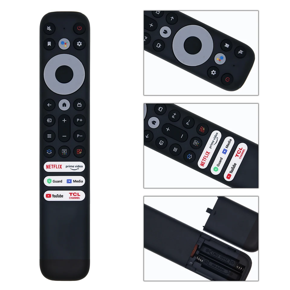 Arc802N-Yui1 Remplacement De La Télécommande Convient Pour Tcl 8K 4K Anroid Tv 50P615 436715
