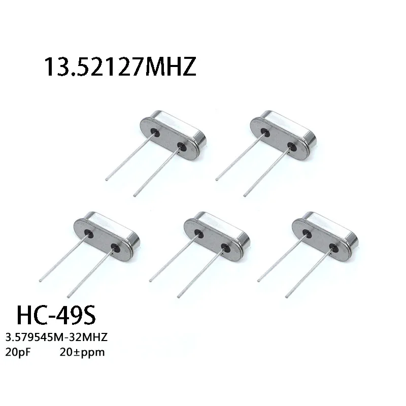 Crystal oscillator quartz resonator 10pcs/LOT 13.52127M quartz resonator passive crystal oscillator HC-49S 13.52127 MHz 49S 13.52127MHz