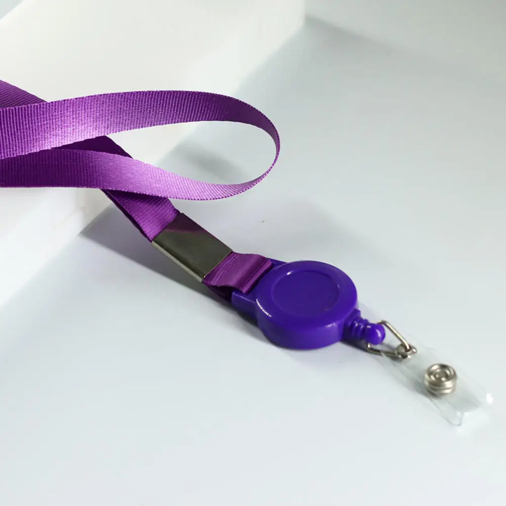 Retractable Lanyard Badge Holder with Keychain and Necklace Strap
