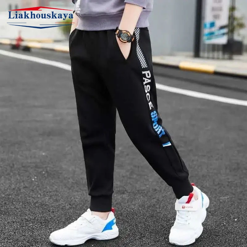 

Sport Pants For Children Big Boy Polyester Running Pants Spring Autumn Teenage Toddler Casual Kids Trousers Clothes 110-170cm