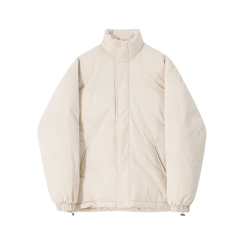 High Quality Standing Collar Cotton Jacket for Men's Winter Thick Cotton Jacket Korean Version Loose Casual Warm Cotton Jacket