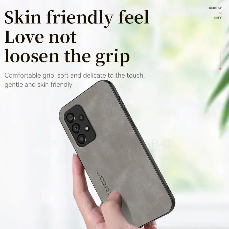 Premium Sheepskin Leather Phone Case - Elegant Back Cover