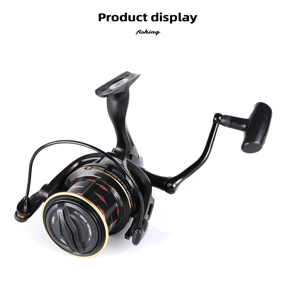 MIFINE ZORRO Spinning Angeln Karpfenrolle 8000-10000 Serie Spule Spule Salzwasserrolle 18 KG Max Drag Professionelles Metall 6 + 1BB Rad – Detail 9