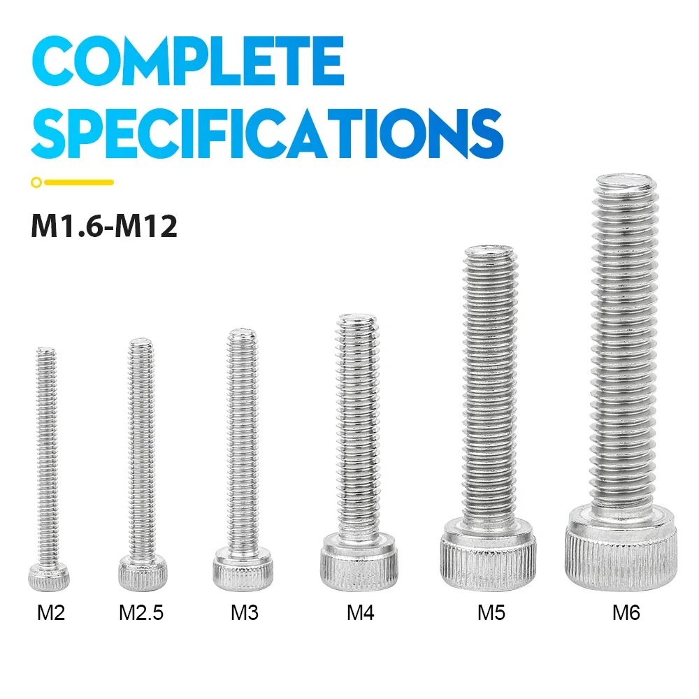 NINDEJIN DIN912 Hex Socket Cap Screw M1.6-M10 Stainless Steel Allen Bolt - Image 4