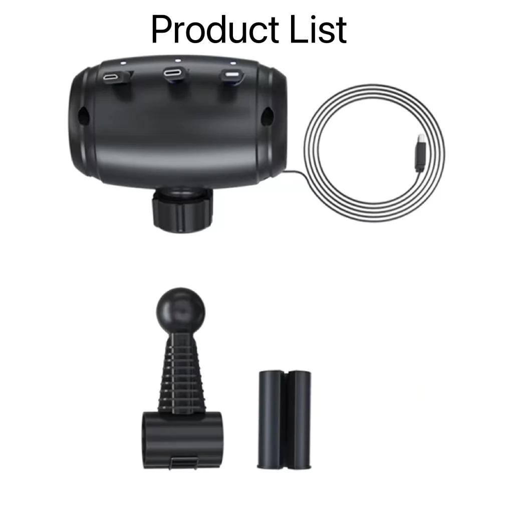 Car Headrest Style Phone All In 1 Retractable Charging Cable Auto 3 in 1 Micro USB Lightning Type-C Power Car Charging Station