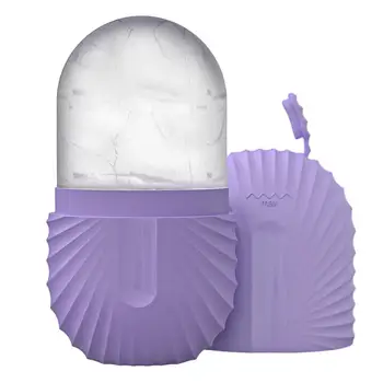 Summer Ice Face Roller Facial Massage Ice Cream Container Reusable Silicone Massage Ice Mold For Home Travel Facial Beauty 1