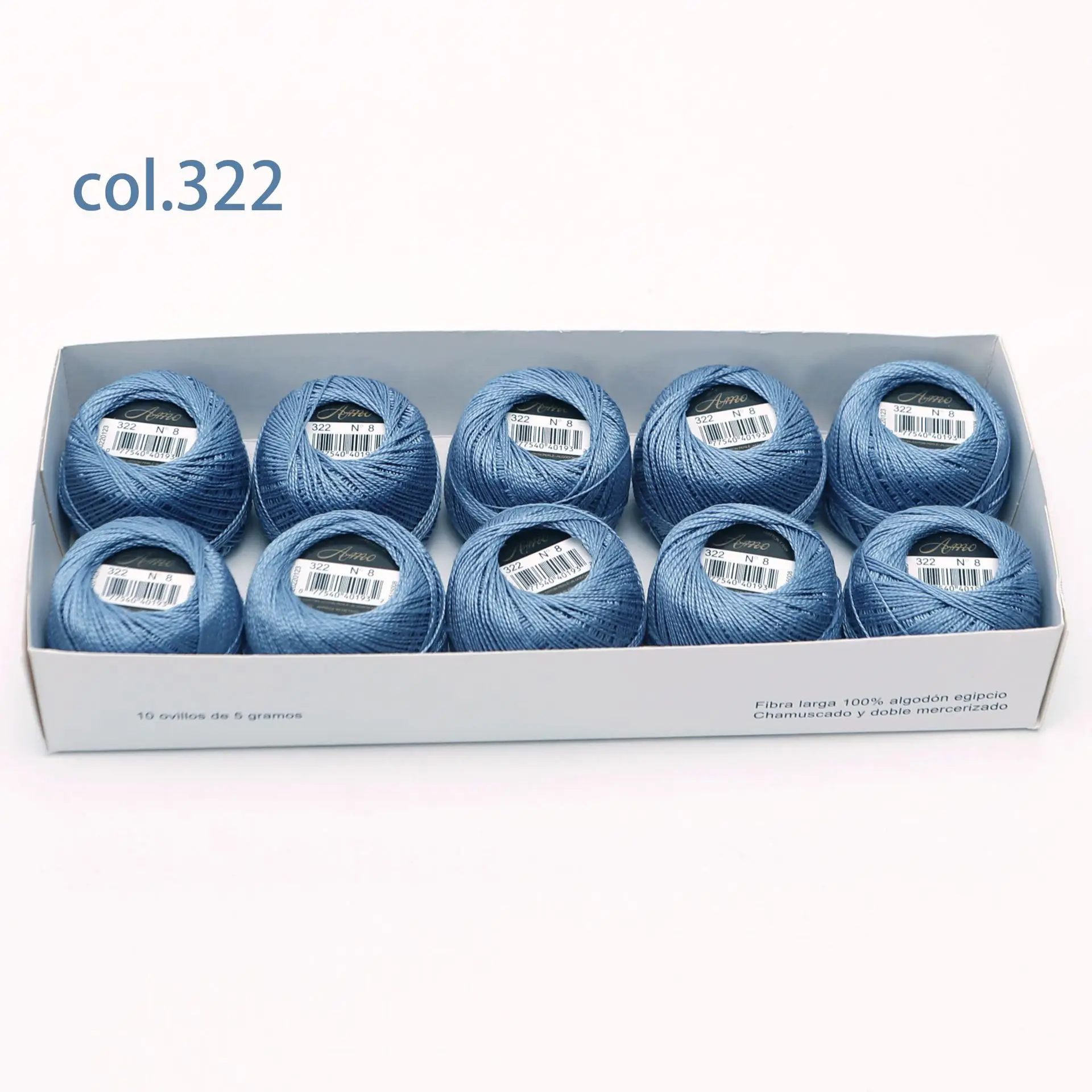 Egyptian Long Staple Cotton Embroidery and Hand Sewing Thread Set - 10 Balls