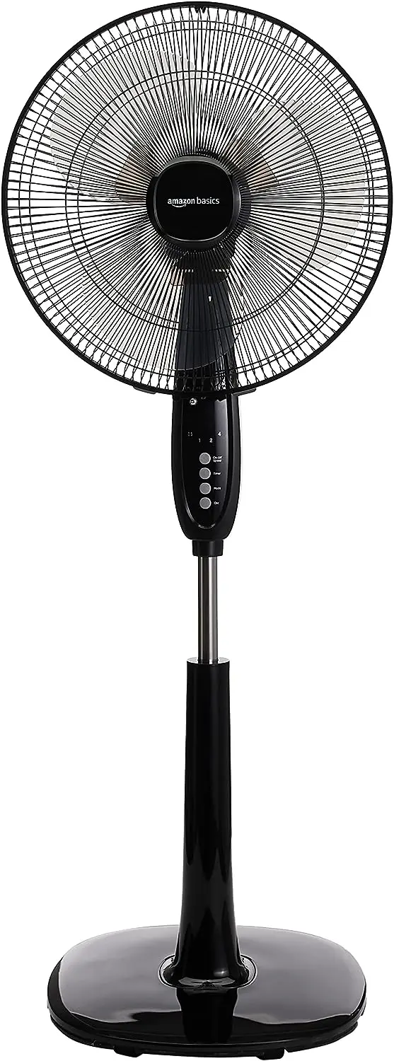 

Oscillating Dual Blade Standing Pedestal Fan with Remote - 16-Inch, Black Juicer machine heavy motor price Rice cooker inner po