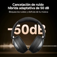 QCY H3 Pro — Auriculares Over-Ear ANC 50dB, LDAC Hi-Res, Audio Espacial 360°, 55h 2