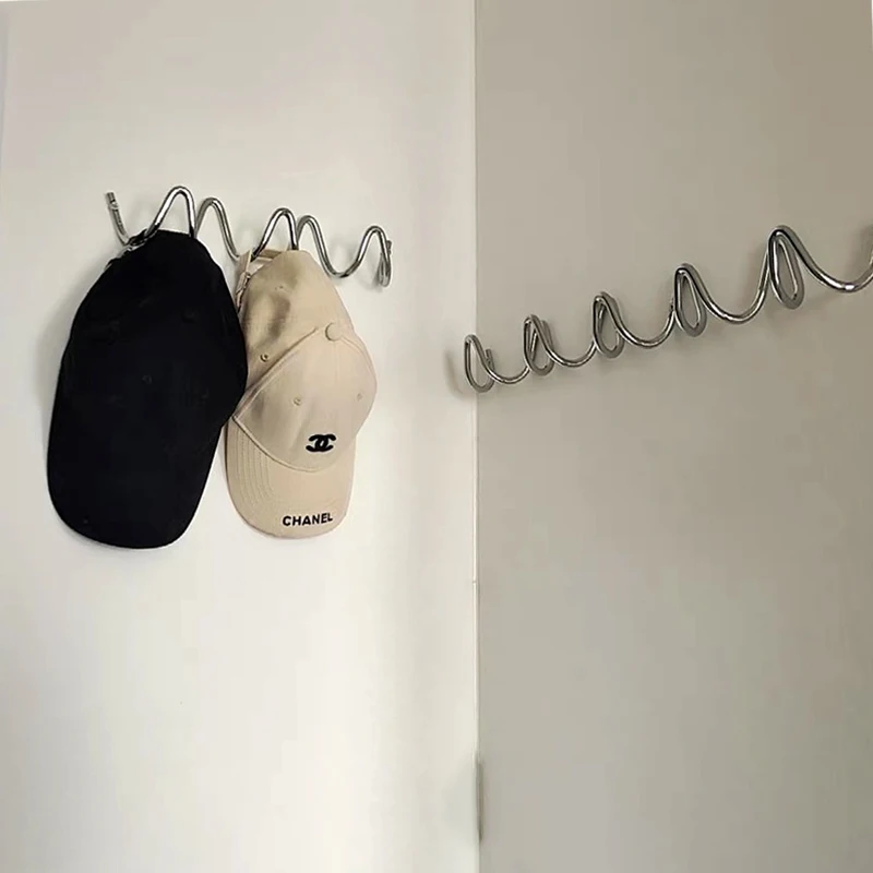 미니멀리스트 후크 현관 코트 랙 벽걸이 문 뒤 옷걸이 모자 걸이 전기도금 금속 후크