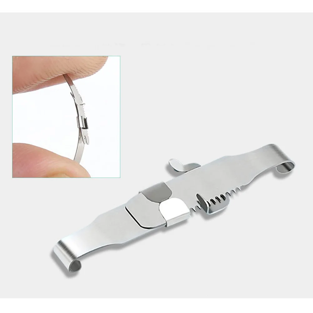 

1PC Toenails Corrector Inset Buckle Stainless Steel Ingrown Toe Nail Correction Pedicure Tool - Size 36