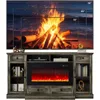 Fireplace TV Stand for 80 Inch TV, Entertainment Center with 36" Electric Fireplace, Media Console Cabinet for Living Room 5