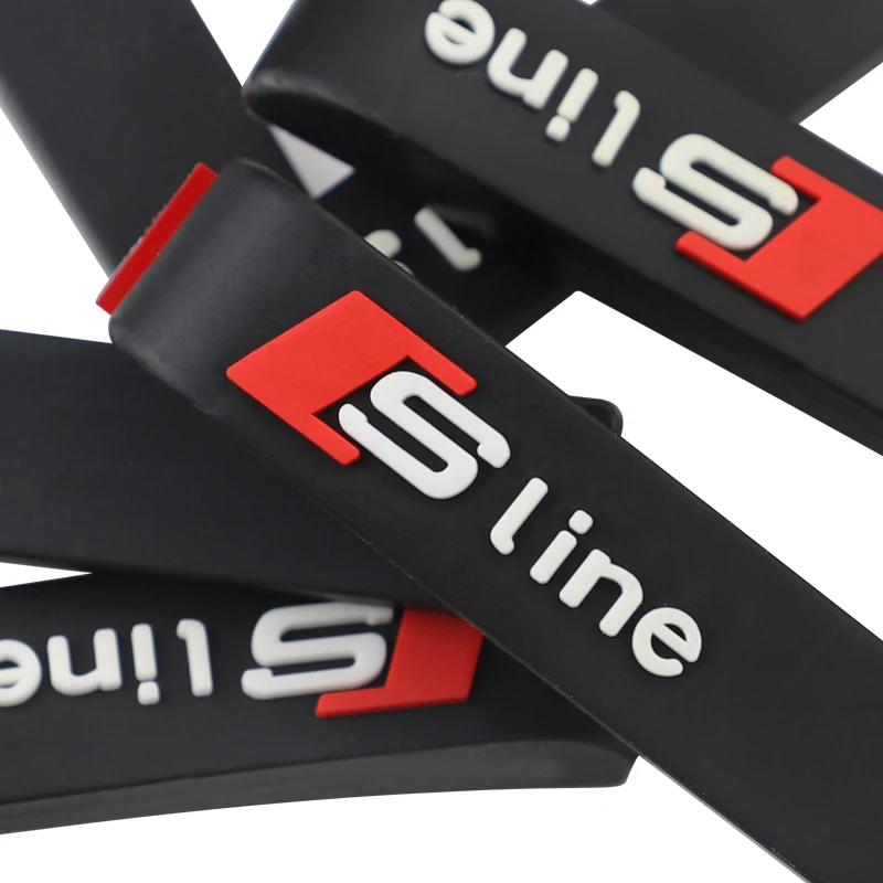 6-Piece Rubber Strip Car Door Anti-Collision Protective Stickers