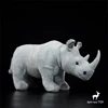 White Rhinoceros High Fidelity Anime Cute Plushie Rhino Plush Toys Lifelike Animals Simulation Stuffed Doll Kawai Toy Gifts Kids 1