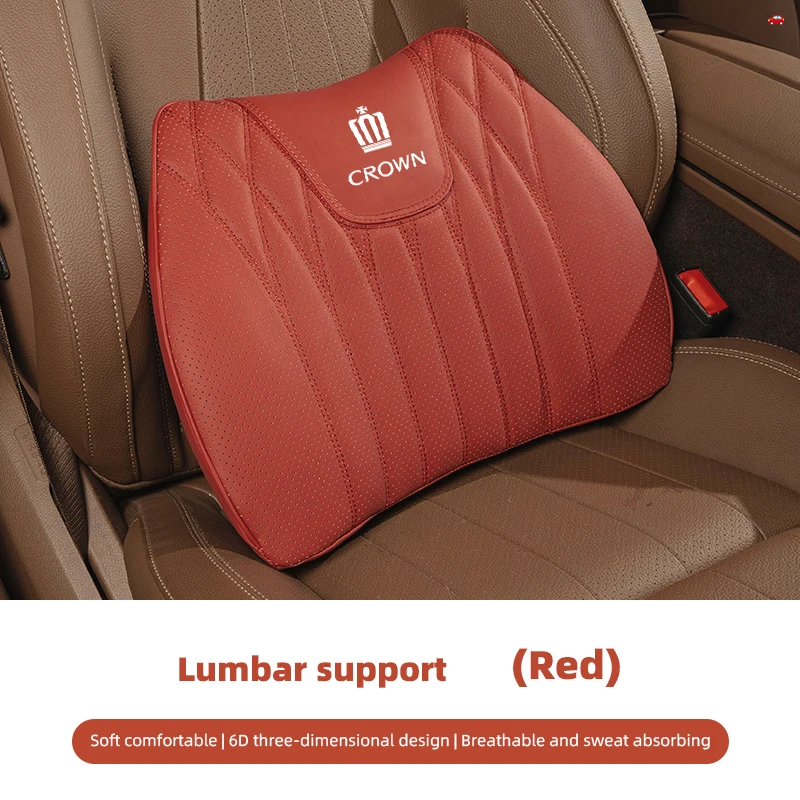 thumbnail image 1 of Funda de cojín para asiento de coche, protección lumbar, soporte de cintura para Toyota Crown JZS171 JZS171W JZX175 JZX171 GRS180 181 182 183 18, 1 of 5