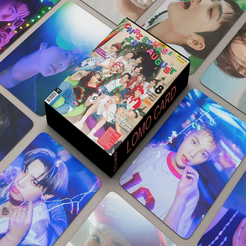 

54pcs/set Kpop THE BOYZ Lomo Cards High Quality New arrivals The 6th Album THRILL-ING High Quality Photos Print Cards Fan Gift