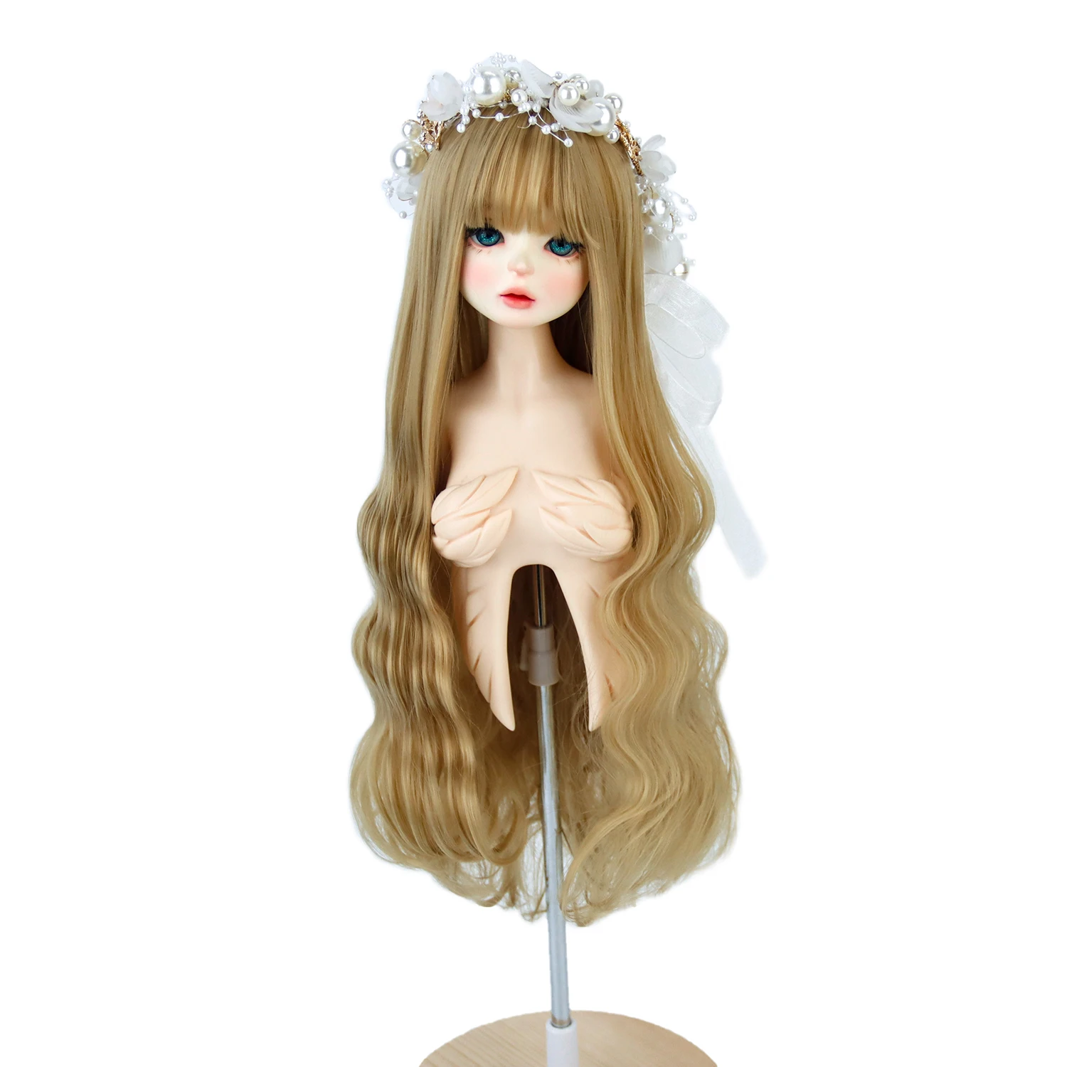 1/3 BJD/SD Doll Hair Wig Doll Accessories High Temperature Curly Wig Blonde Hair For DIY BJD Dollfie Dream Doll Make DDH01 DDH09
