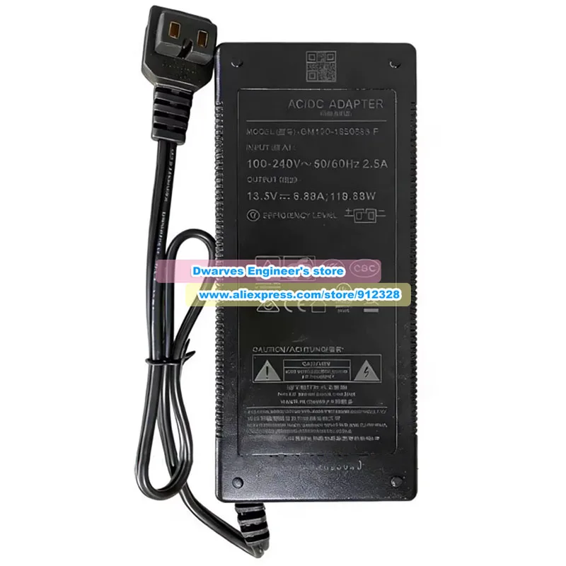 GM130-1350888-F AC 어댑터 13.5V 8.88A 119.88W 알피쿨 C30 C40 C50 TF-45GD TF-35GD T30 T40 T50 W45S W35S W50 W40 쿨박스용