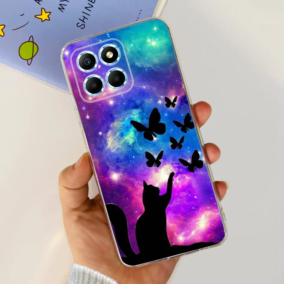 Fashion Butterfly Flower Soft Silicone Shockproof Phone Case Cover
