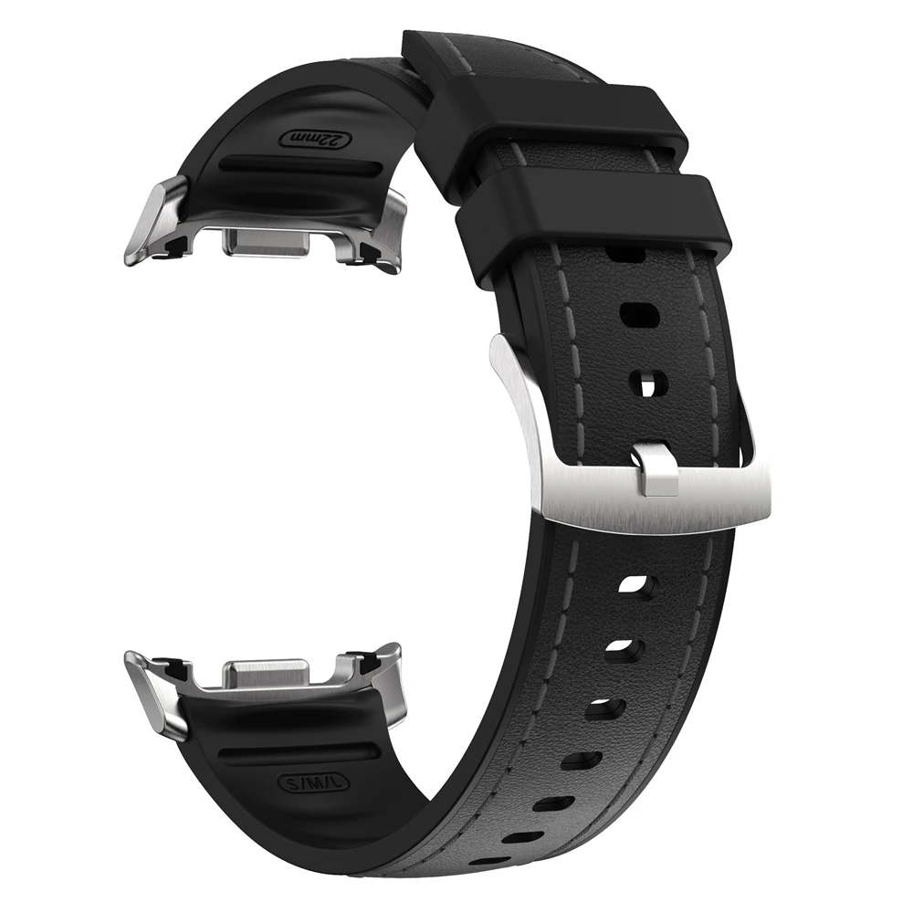 Premium Silicone-Leather Hybrid Sports Strap