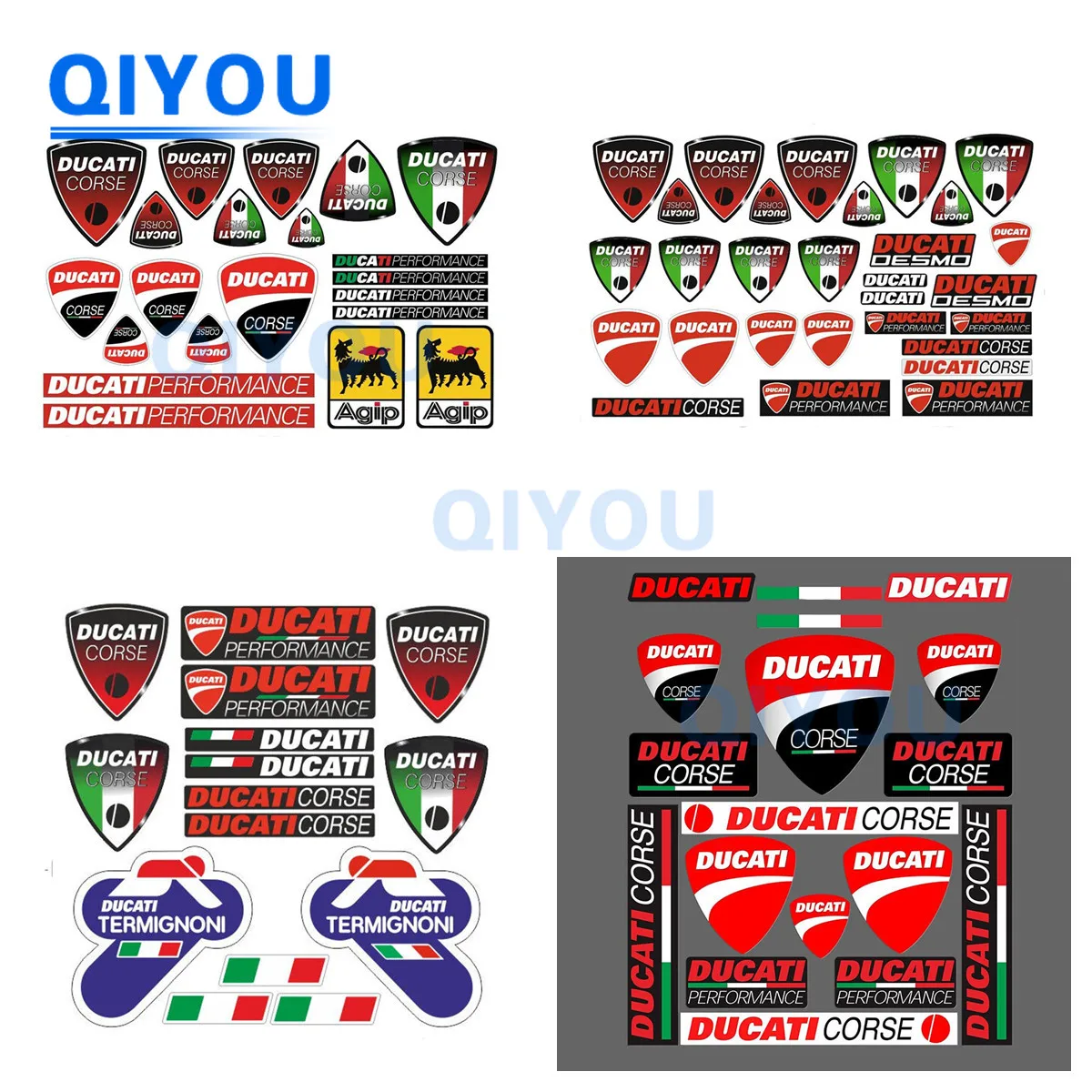 

DUCATIs Badge Stickers High-quality Reflective Car Sticker PVC Decal Suitable for Helmet Off-road Vehicle Body Surfboard